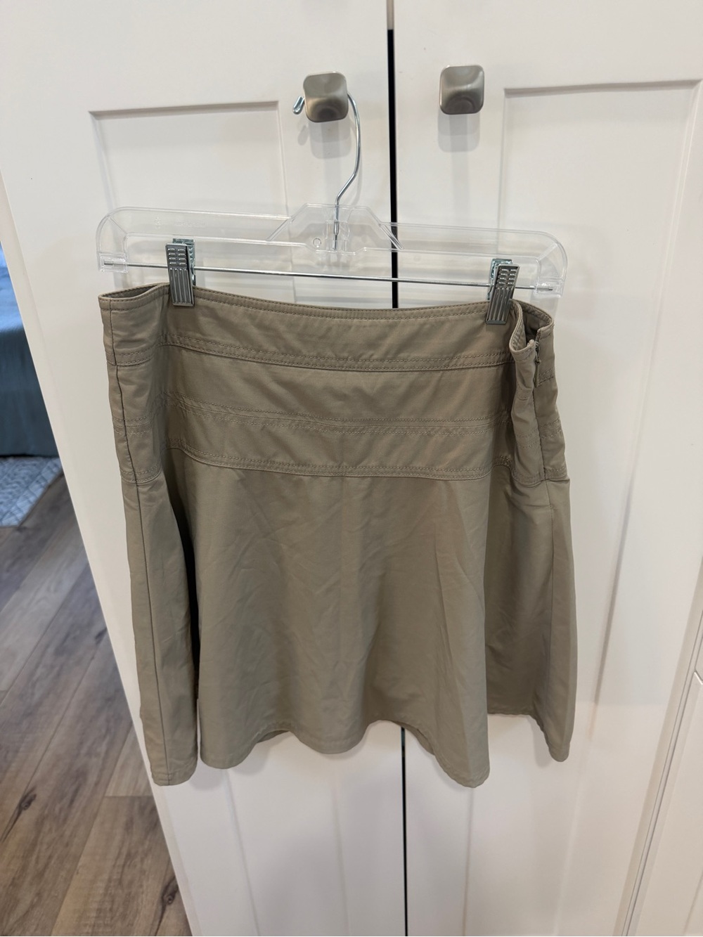 Beige A-Line Skort